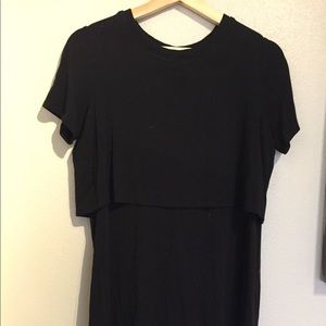 BLACK FOREVER 21 MINI DRESS